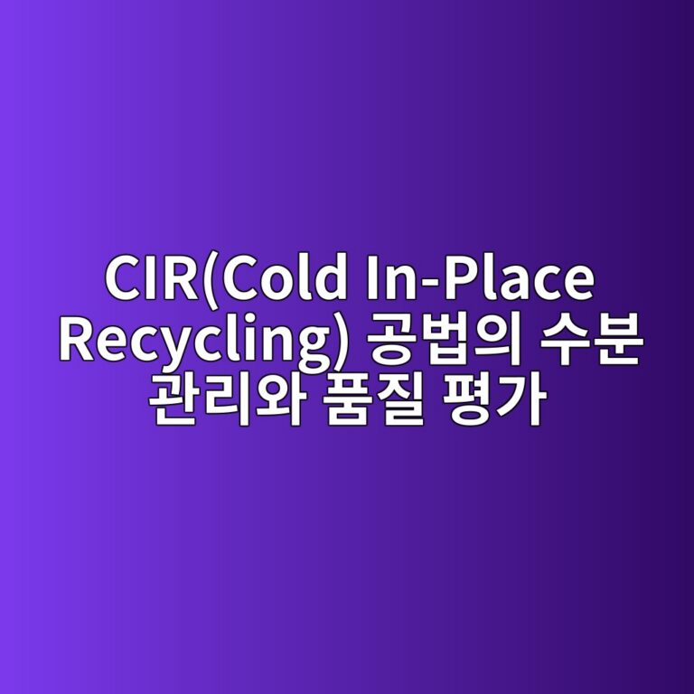 CIR(Cold In-Place Recycling) 공법의 수분 관리와 품질 평가 4 circold in place recycling eab3b5ebb295ec9d98 ec8898ebb684 eab480eba6acec9980 ed9288eca788 ed8f89eab080 1789052316